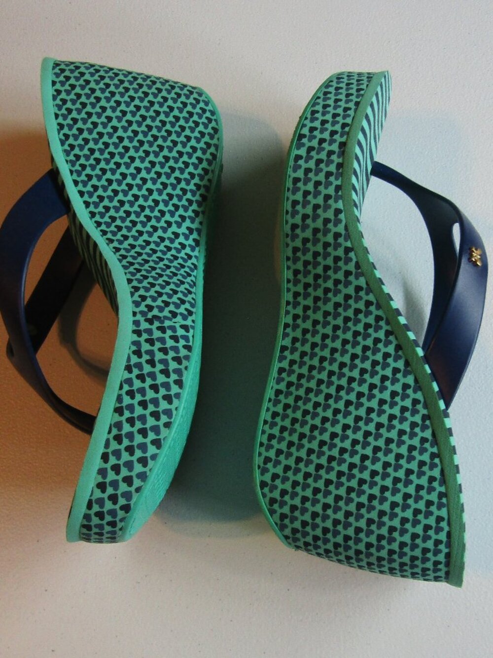 Zaxy Lipstick 2 Wedge Platform Flip Flop Sandals - Picture 2 of 9